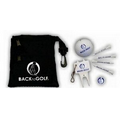 Nylon Golf Pouch with Marker/ Divot Tool/ Ball & 4 Tees